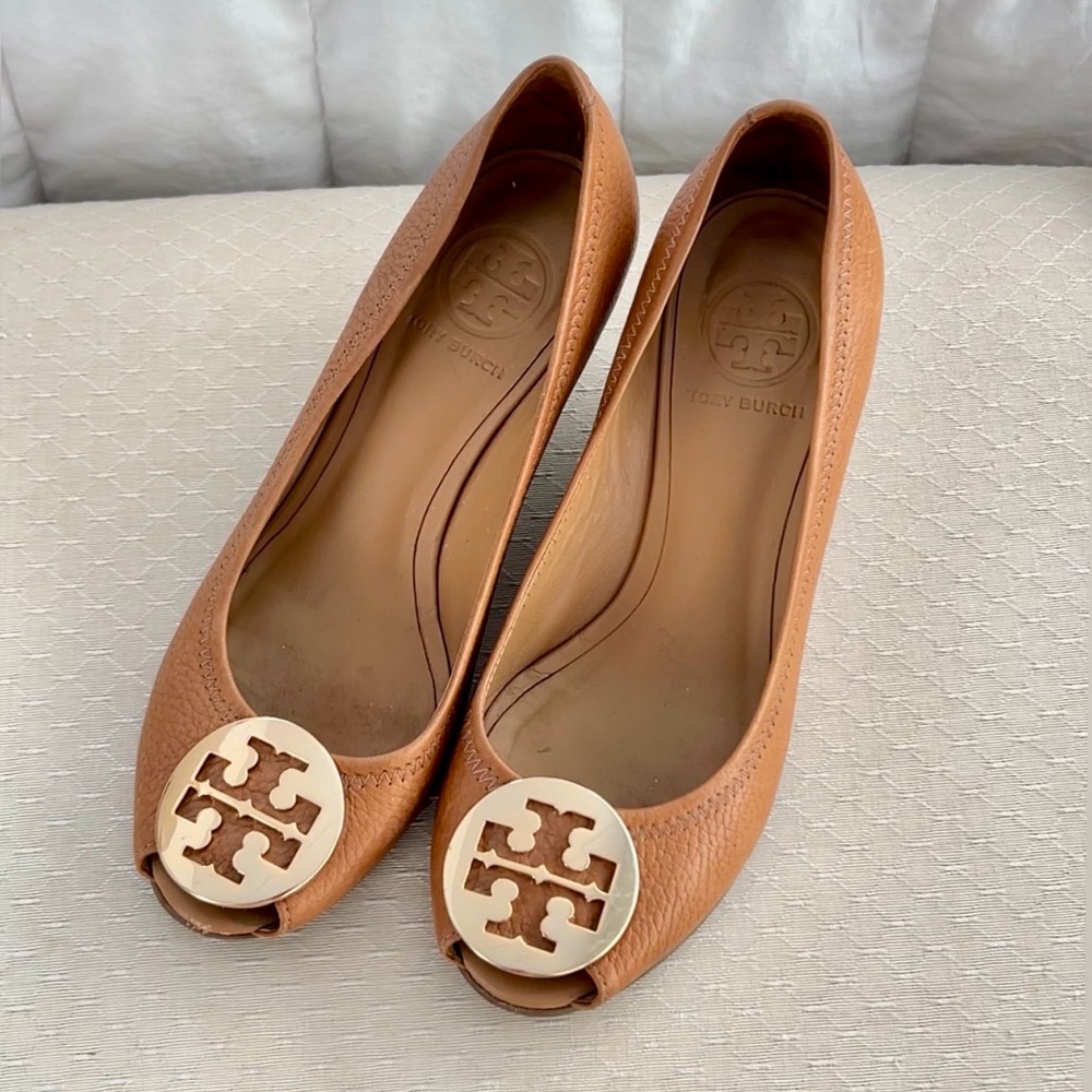 Tory Burch Brown Leather Loafers